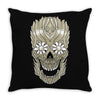 skull plants Throw Pillow