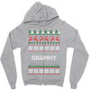 ugly christmas grammy Zipper Hoodie