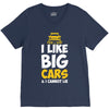 i like big monster cars V-Neck Tee