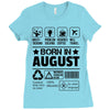 Born In August Ladies Fitted T-Shirt