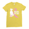 boxers for boobs Ladies Fitted T-Shirt