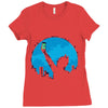 bat signal Ladies Fitted T-Shirt