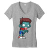 walkers zombie boy Women's V-Neck T-Shirt