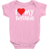 i love my boyfriend Baby Onesie