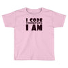 i code therefore i am Toddler T-shirt