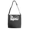 the dogfather   boxer Adjustable Strap Totes