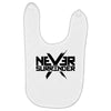 never surrender 2 Baby Bibs