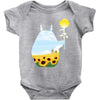 totoro sunflower Baby Bodysuit