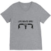 life behind bars bicycle V-Neck Tee