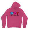 peace love wine Unisex Hoodie