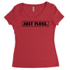 just floss border Women's Triblend Scoop T-shirt