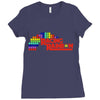 racing rainbow Ladies Fitted T-Shirt