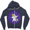 Unicorns Dab Zipper Hoodie