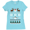 ugly christmas sweater Ladies Fitted T-Shirt