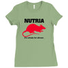 nutria its whats for dinner Ladies Fitted T-Shirt