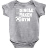 single taken at the gym Baby Onesie