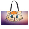 Orange cat Weekender Totes