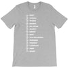 beard length chart funny professor grandpa mustache humor T-Shirt