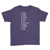 beard length chart Youth Tee