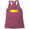 big fish little fish cardboard box Racerback Tank