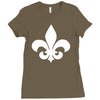 fleur de lis sticker vinyl Ladies Fitted T-Shirt