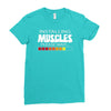 musculs installing Ladies Fitted T-Shirt