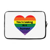 You're Looking At A Rainbow Laptop sleeve