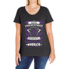 Never Underestimate the Strength of a Pancreatic Cancer Warrior Ladies Curvy T-Shirt