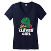 clever girl Women's V-Neck T-Shirt
