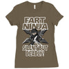 funny rfart ninja Ladies Fitted T-Shirt