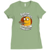makin' bacon pancakes Ladies Fitted T-Shirt