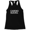 cardio sucks   exercise running gym training workout fitness trainer t Racerback Tank