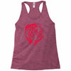 money over emotion Racerback Tank