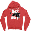 free huey Zipper Hoodie