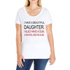 beautiful daughter Ladies Curvy T-Shirt