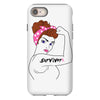 girl power survivor breast cancer iPhone 8