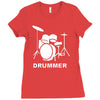 drummer Ladies Fitted T-Shirt