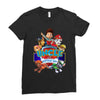 paw patrol birthday boy uncle Ladies Fitted T-Shirt