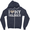 i love my soldier hunter camouflage Zipper Hoodie