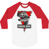 jurassic park raptor natural 3/4 Sleeve Shirt