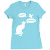 pussy! chicken! Ladies Fitted T-Shirt