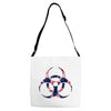 floral hazard Adjustable Strap Totes