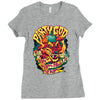 party god (red) Ladies Fitted T-Shirt