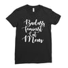badass feminist cat mom Ladies Fitted T-Shirt