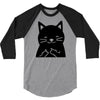 black cat (2) 3/4 Sleeve Shirt