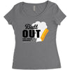 Butt Out Lung Cancer Awareness Women's Triblend Scoop T-shirt