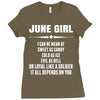 Super June Girl Ladies Fitted T-Shirt