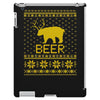 ugly sweater party beer bear funny iPad 3 and 4 Case