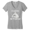 camping is intents Women's V-Neck T-Shirt