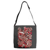 rood en wit Adjustable Strap Totes